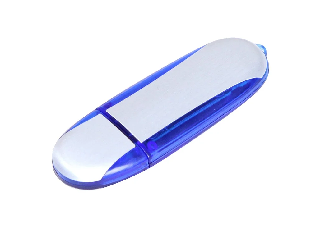 USB 2.0- флешка промо на 16 Гб овальной формы