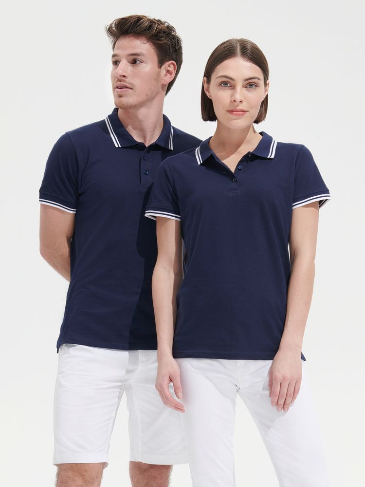 Рубашка поло мужская Pasadena Men 200 с контрастной отделкой