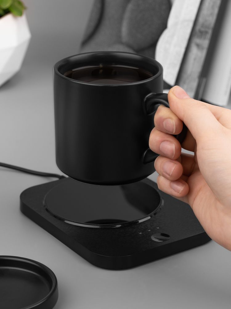 Кружка с подогревом и беспроводной зарядкой dualBase plus