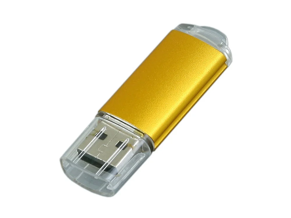 USB 2.0- флешка на 16 Гб с прозрачным колпачком