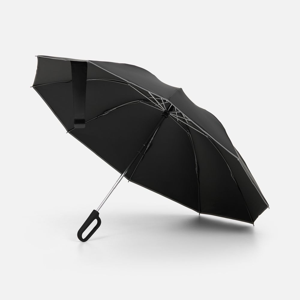 Зонт обратного сложения с ручкой-карабином Foldberry