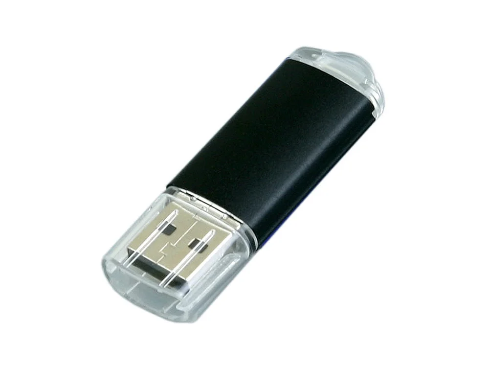 USB 2.0- флешка на 16 Гб с прозрачным колпачком