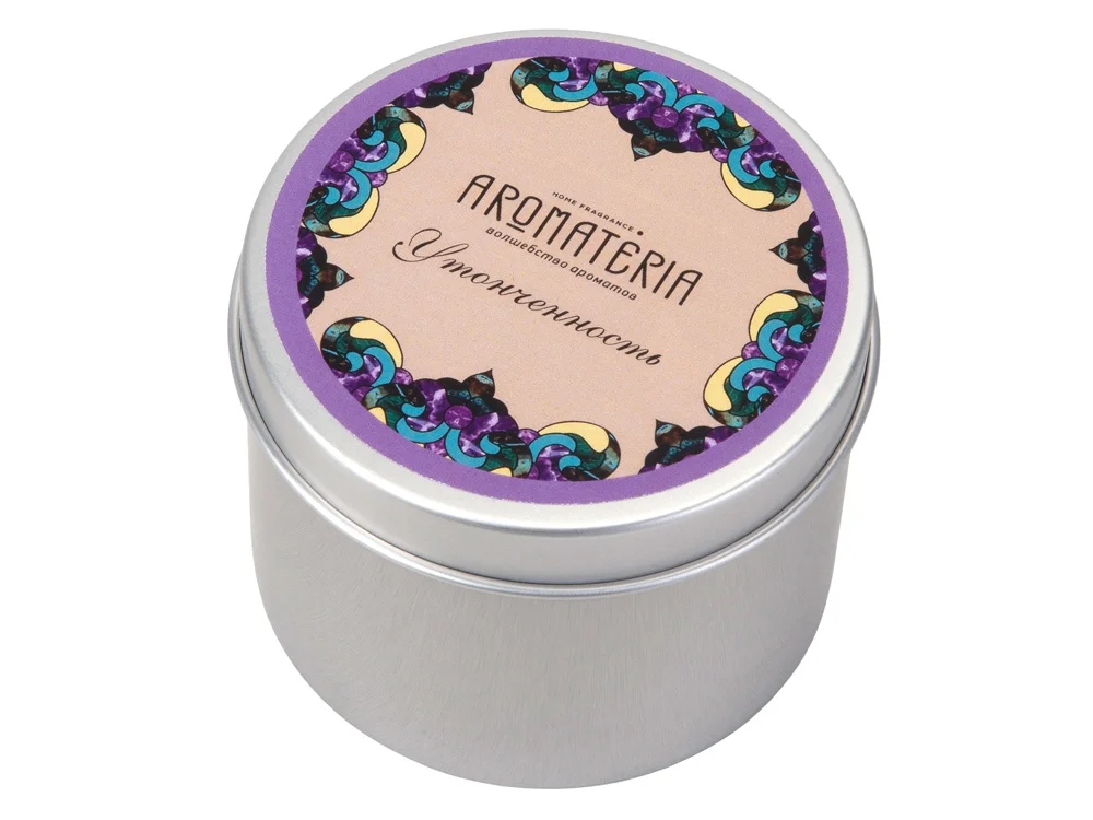 Набор: платок Кремль – Москва и свеча Бархатный пион