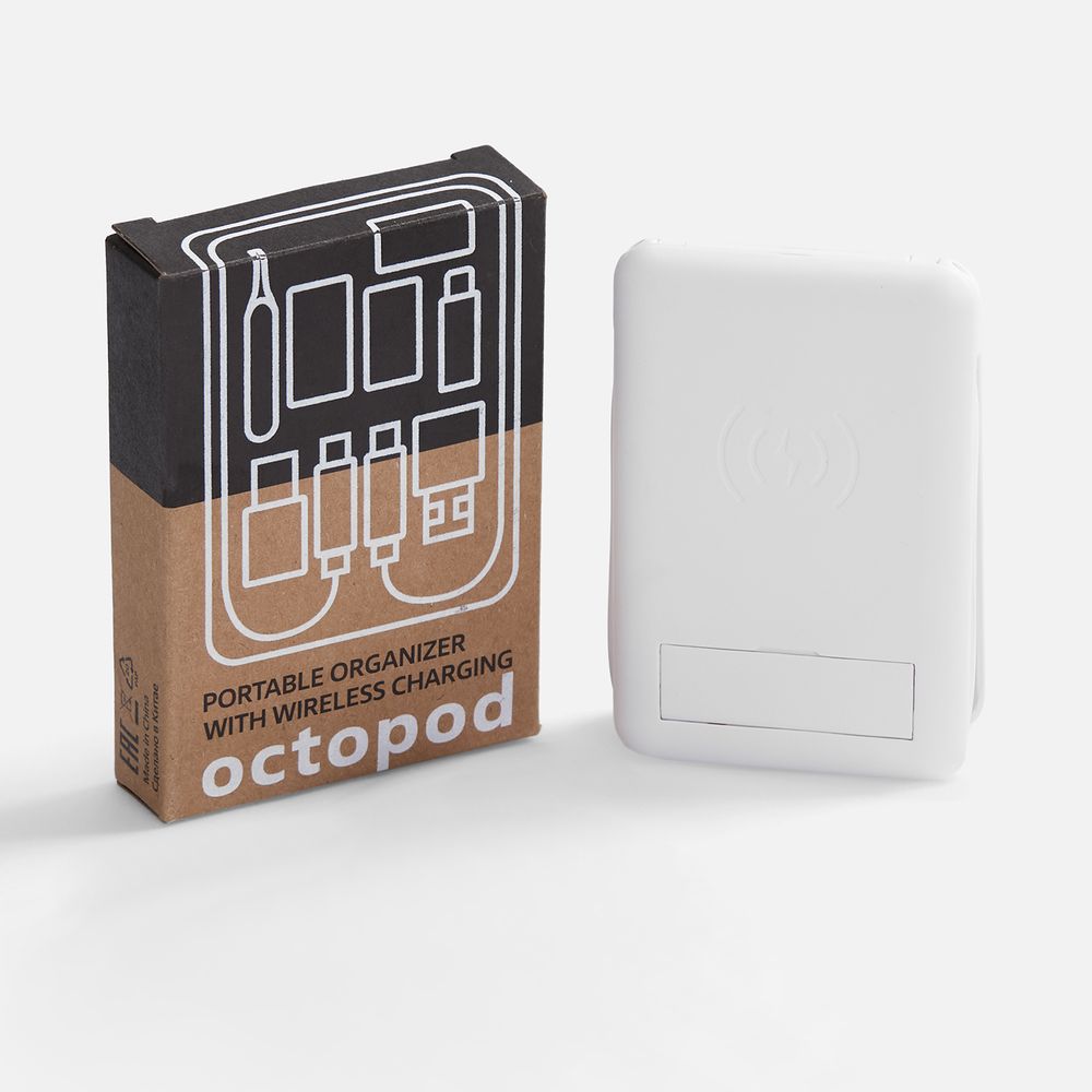 Органайзер с беспроводной зарядкой и набором адаптеров Octopod