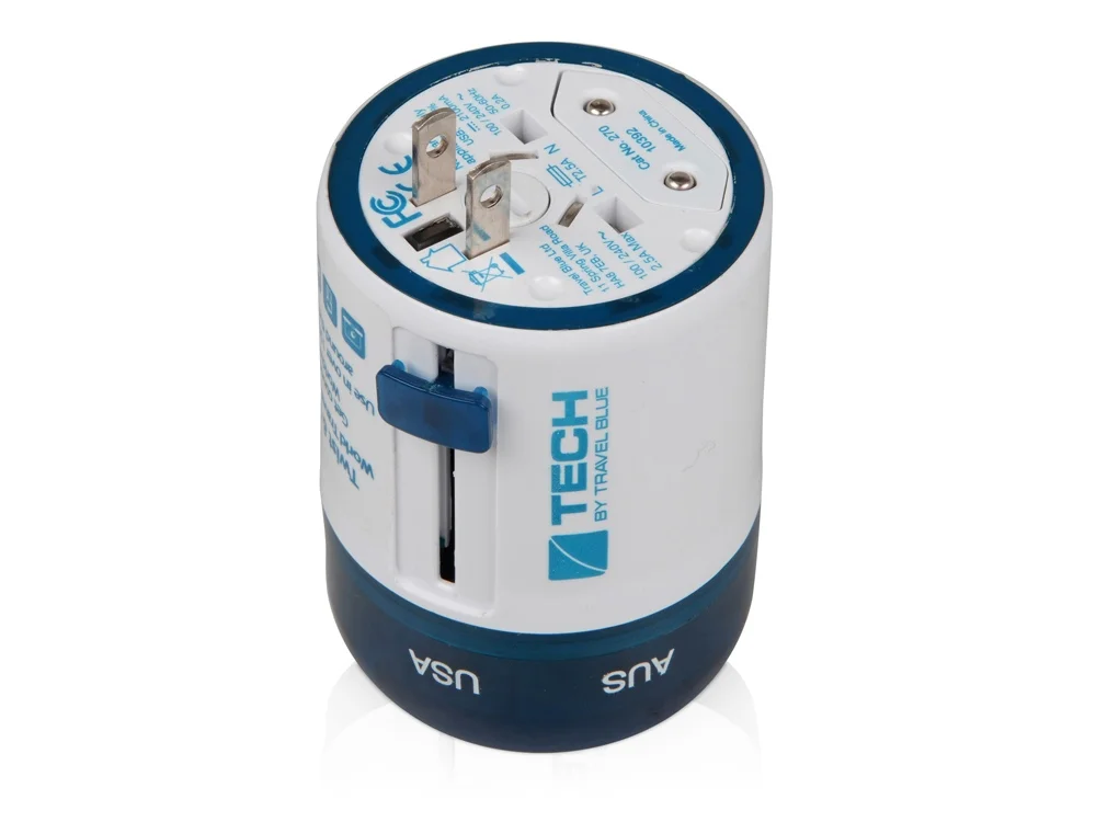 Адаптер с 2-мя USB-портами Twist &amp; Slide