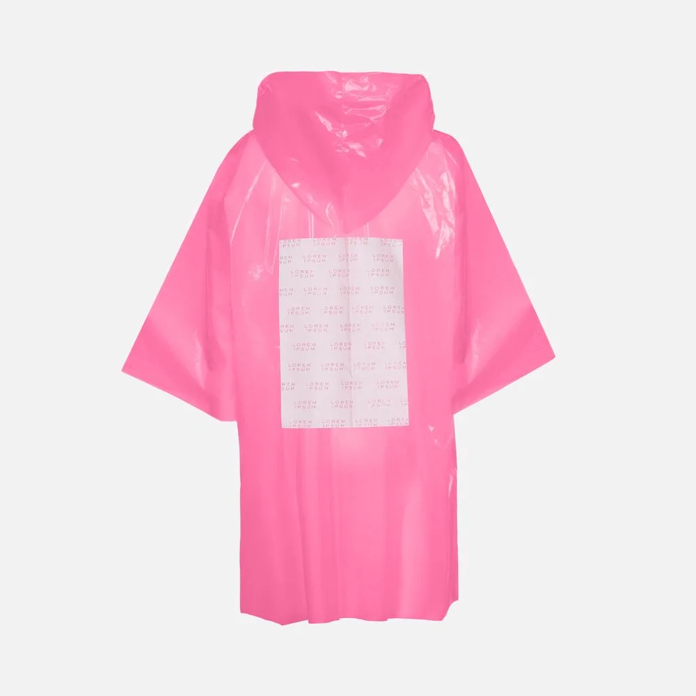 Дождевик-плащ CloudTime с печатью в один цвет на заказ