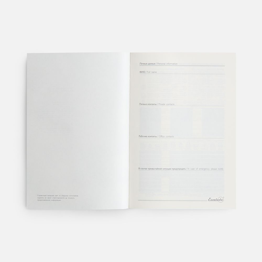 Ежедневник-органайзер Clean Slate, недатированный