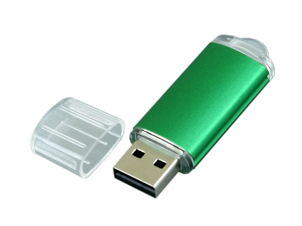 USB 2.0- флешка на 16 Гб с прозрачным колпачком