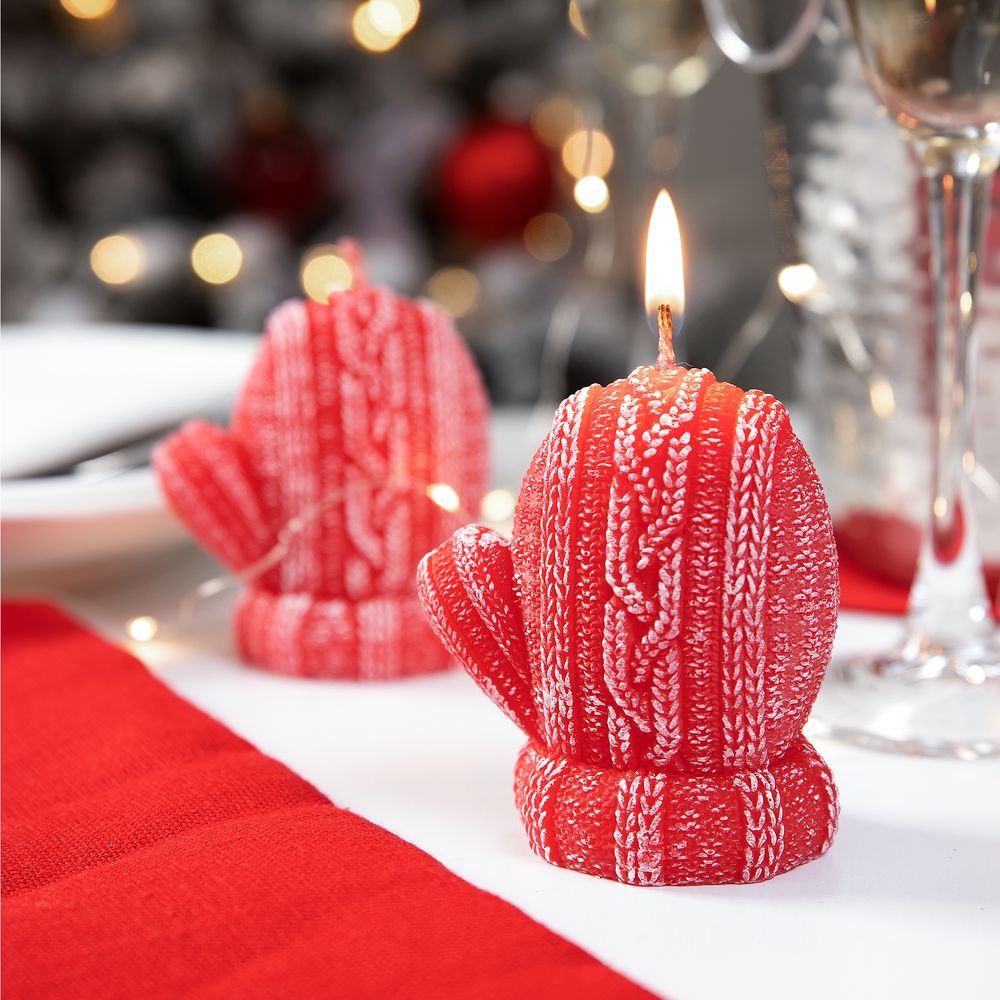 Свеча Kniteam, варежка