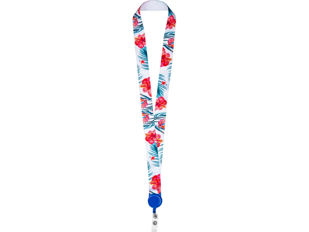 Ланъярд под сублимацию с ретрактором, 2,5 см