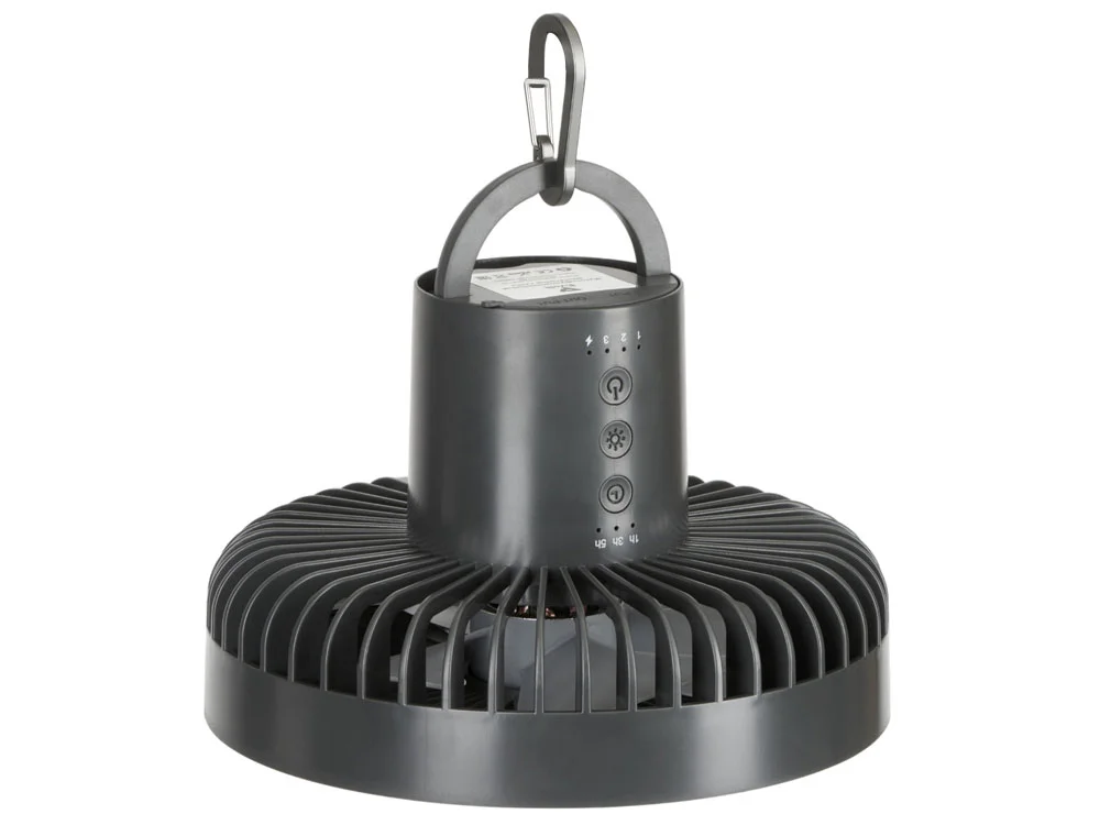 Портативный вентилятор с фонарем Jon