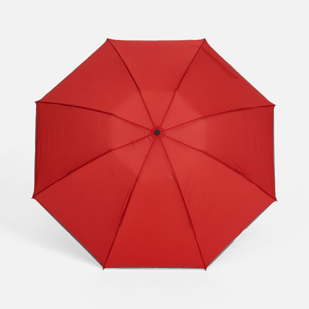 Зонт наоборот складной Futurum со светоотражающим кантом