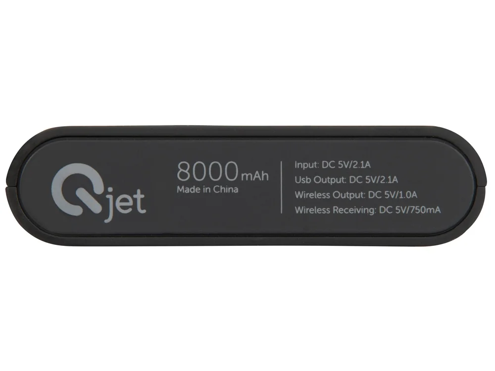 Набор из внешнего аккумулятора и беспроводной зарядки Force, 8000 mAh