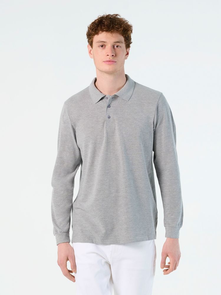 Рубашка поло мужская с длинным рукавом Star 170