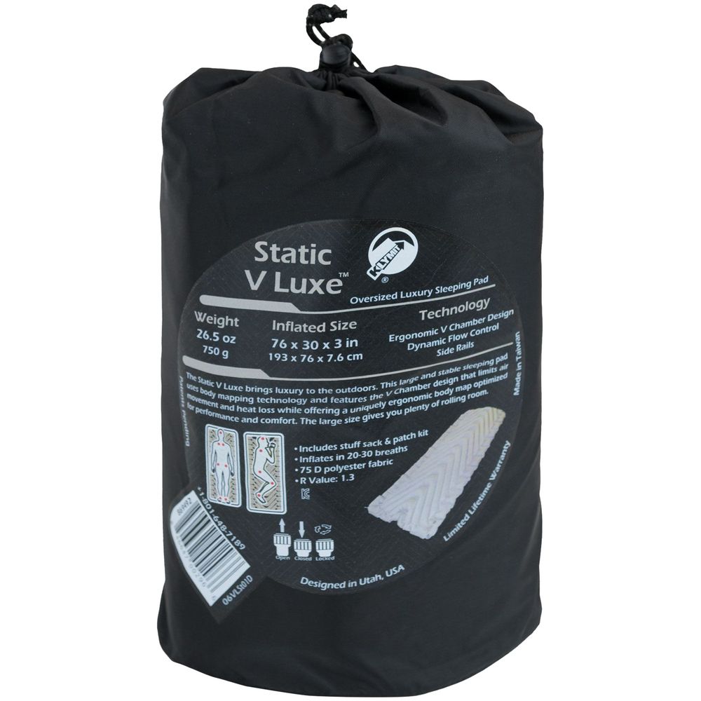 Надувной коврик Static V Luxe