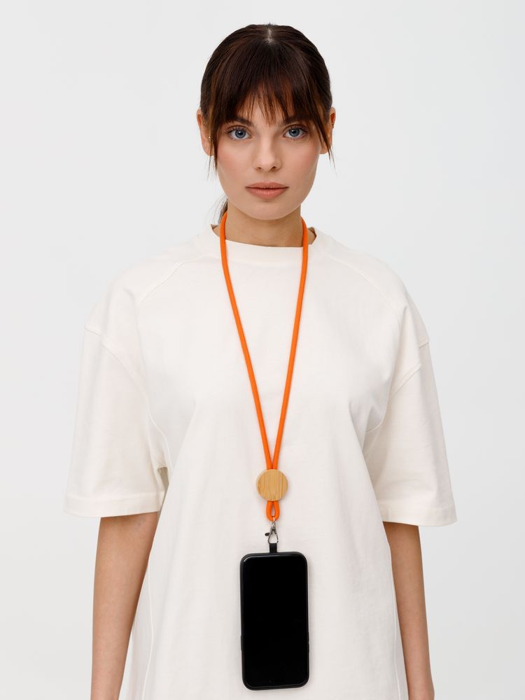 Шнурок для бейджа Tube Wood