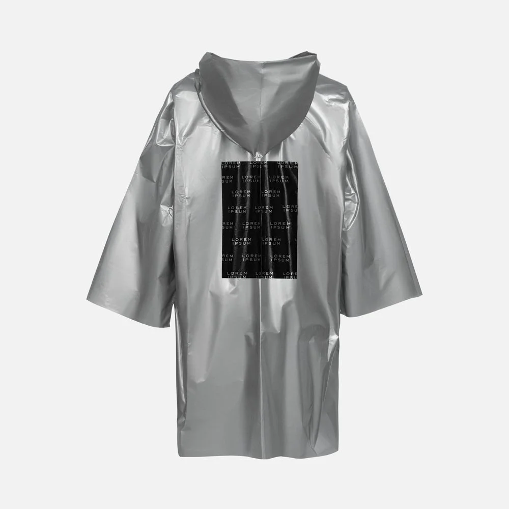 Дождевик-плащ CloudTime с печатью в один цвет на заказ
