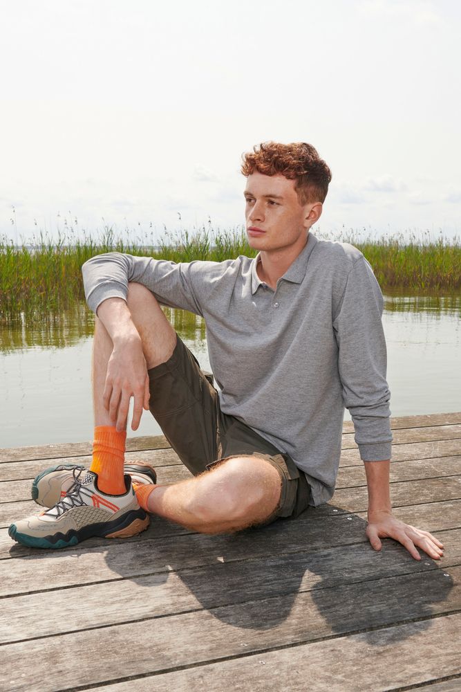 Рубашка поло унисекс с длинным рукавом Planet LSL