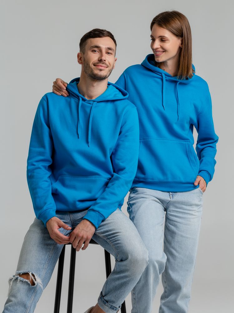 Толстовка с капюшоном Snake II голубая