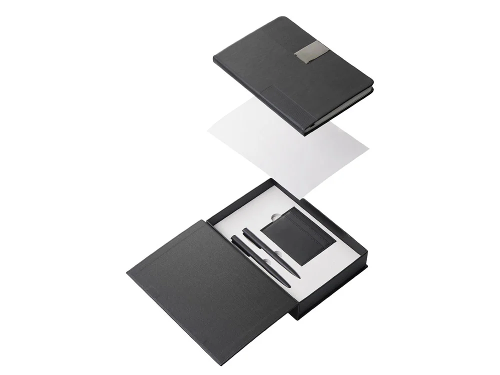 Подарочный набор Goethe с блокнотом А5, 2-мя ручками и картхолдером