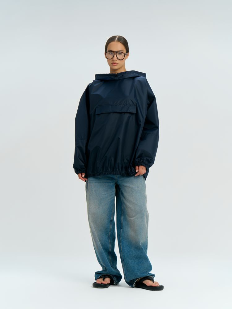 Дождевик-анорак Alatau, укороченный, черный