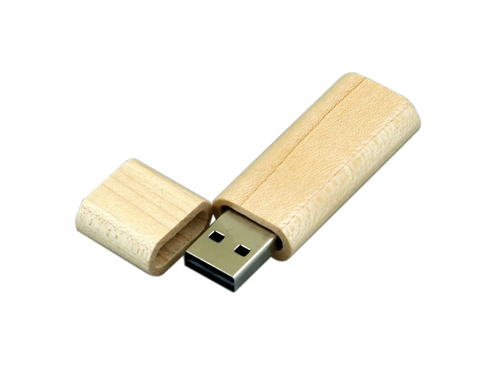 USB 2.0- флешка на 16 Гб эргономичной прямоугольной формы с округленными краями