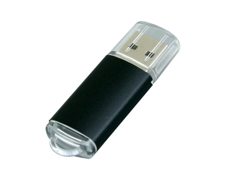USB 2.0- флешка на 16 Гб с прозрачным колпачком