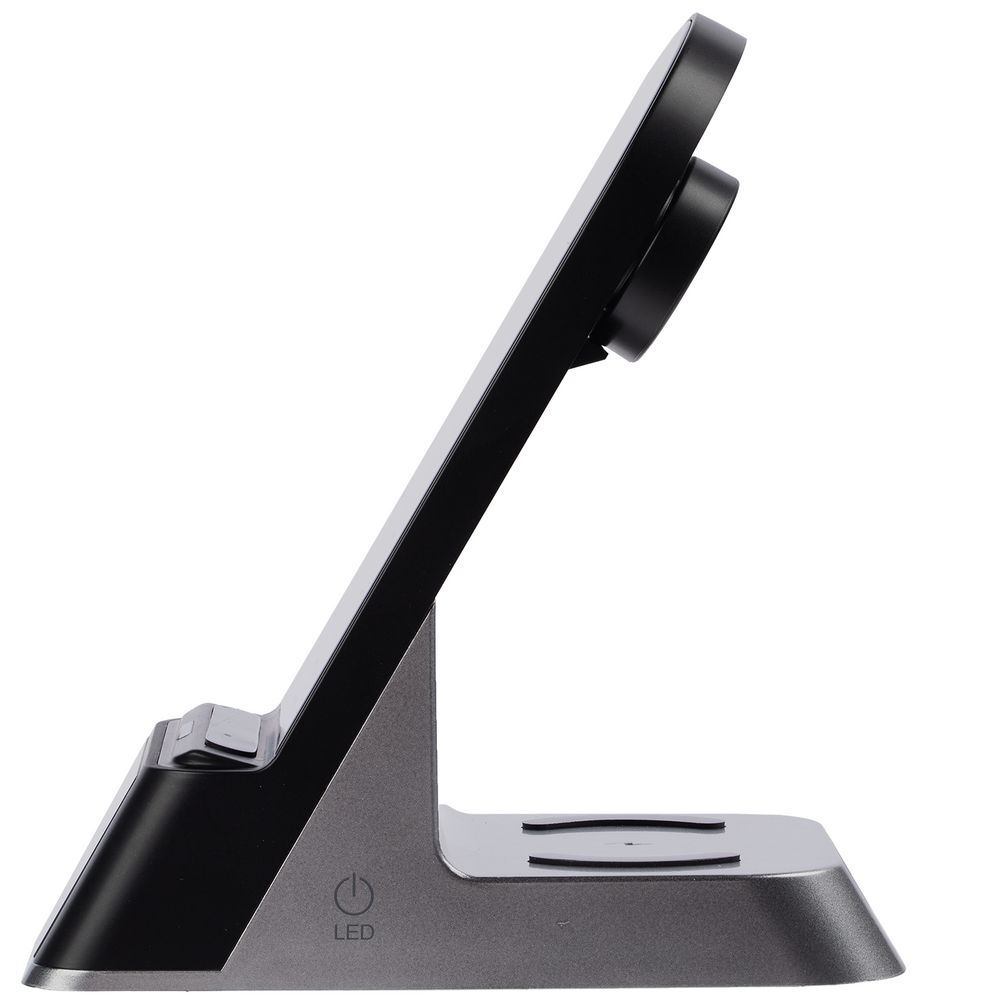 Зарядная станция с часами E-Store для смартфона, часов и наушников