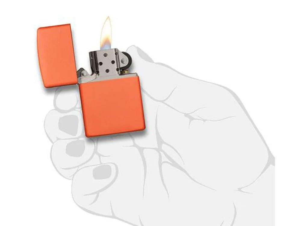 Зажигалка ZIPPO Classic с покрытием Orange Matte