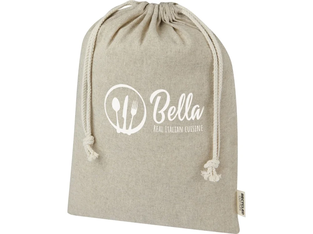 Большая подарочная сумка Pheebs из переработанного хлопка 4 л