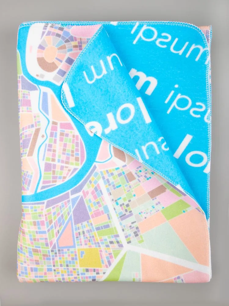 Флисовый плед Feltro Color Plus с печатью на заказ