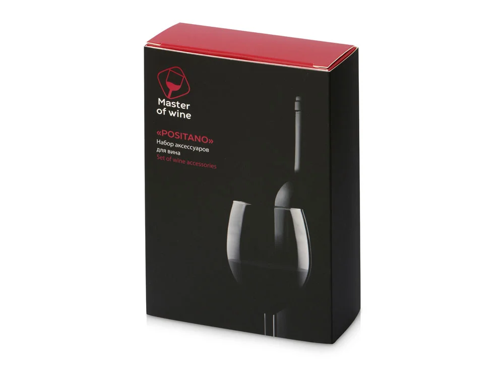 Набор для вина с аэратором и вакуумной пробкой Positano