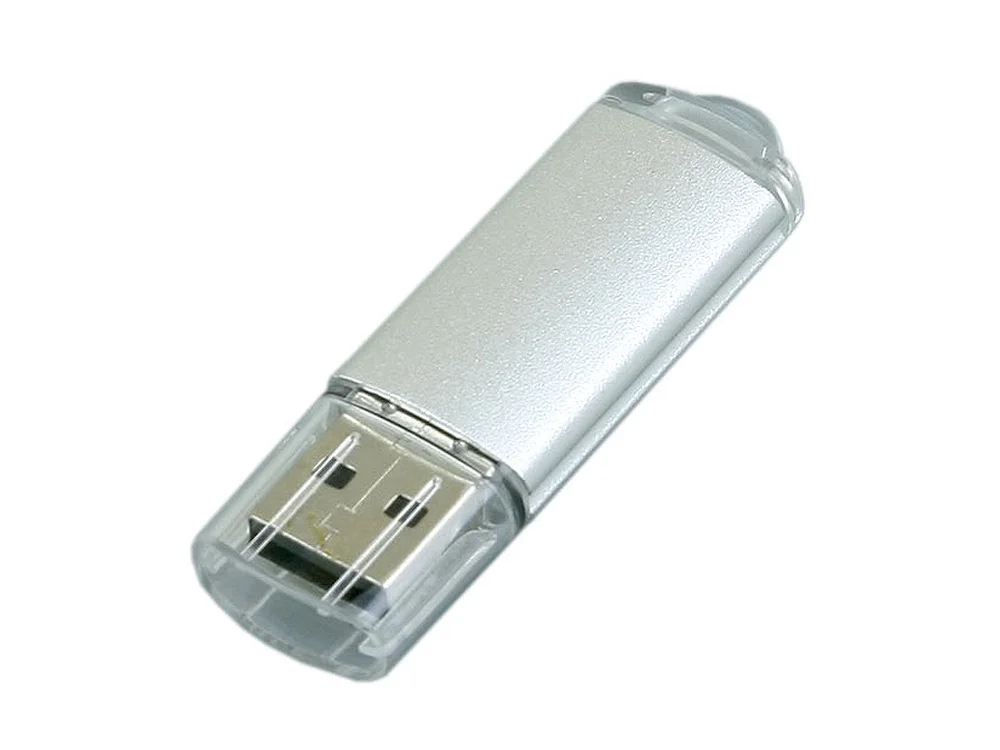 USB 2.0- флешка на 16 Гб с прозрачным колпачком