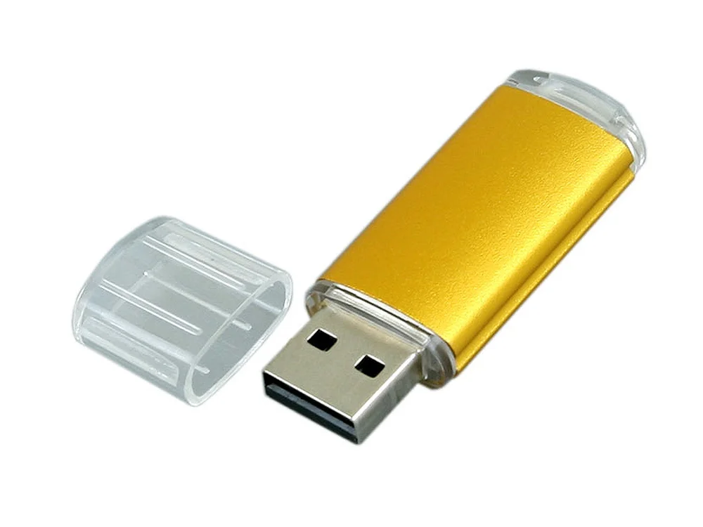 USB 2.0- флешка на 16 Гб с прозрачным колпачком