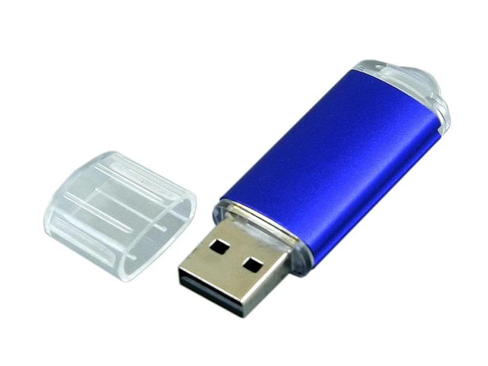 USB 2.0- флешка на 16 Гб с прозрачным колпачком