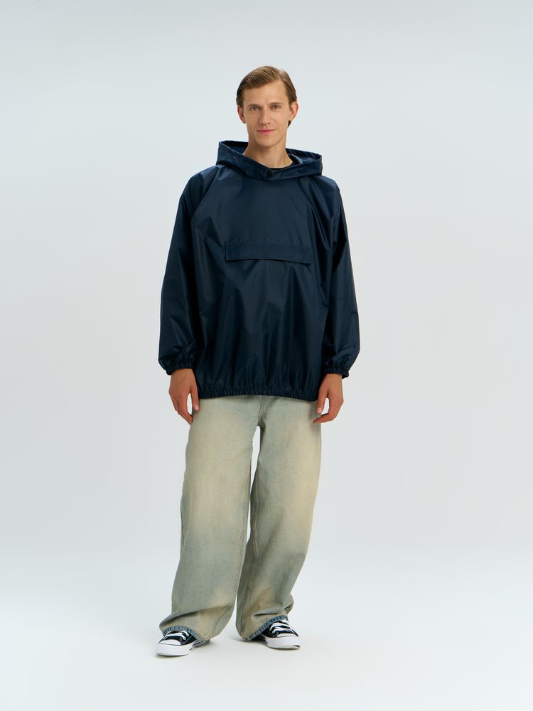 Дождевик-анорак Alatau, укороченный, черный