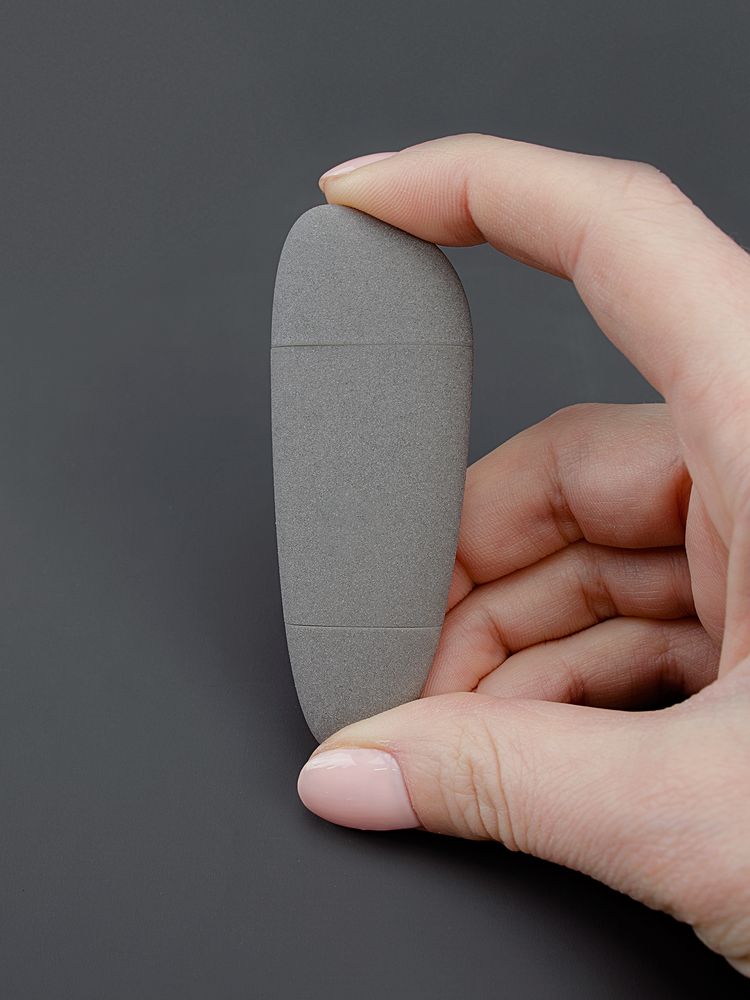 Флешка Pebble Universal, USB 3.0, серо-синяя