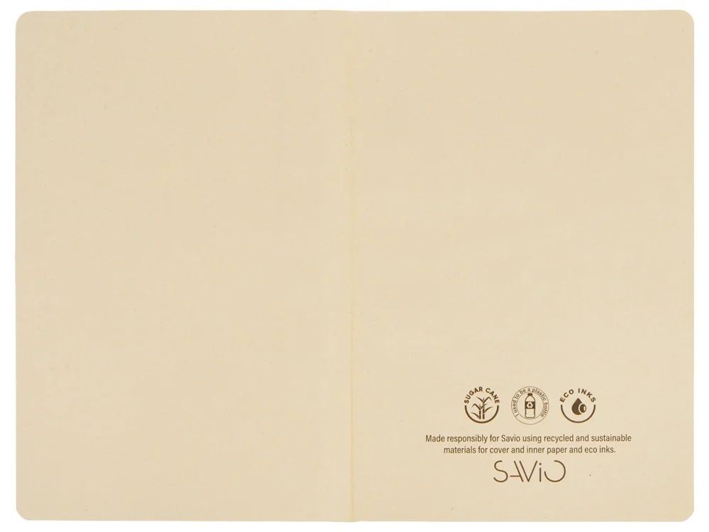 Блокнот А5 из переработанного тростника и RPET Adiantum