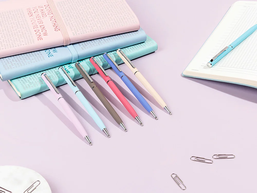 Ручка металлическая шариковая Palermo, софт-тач