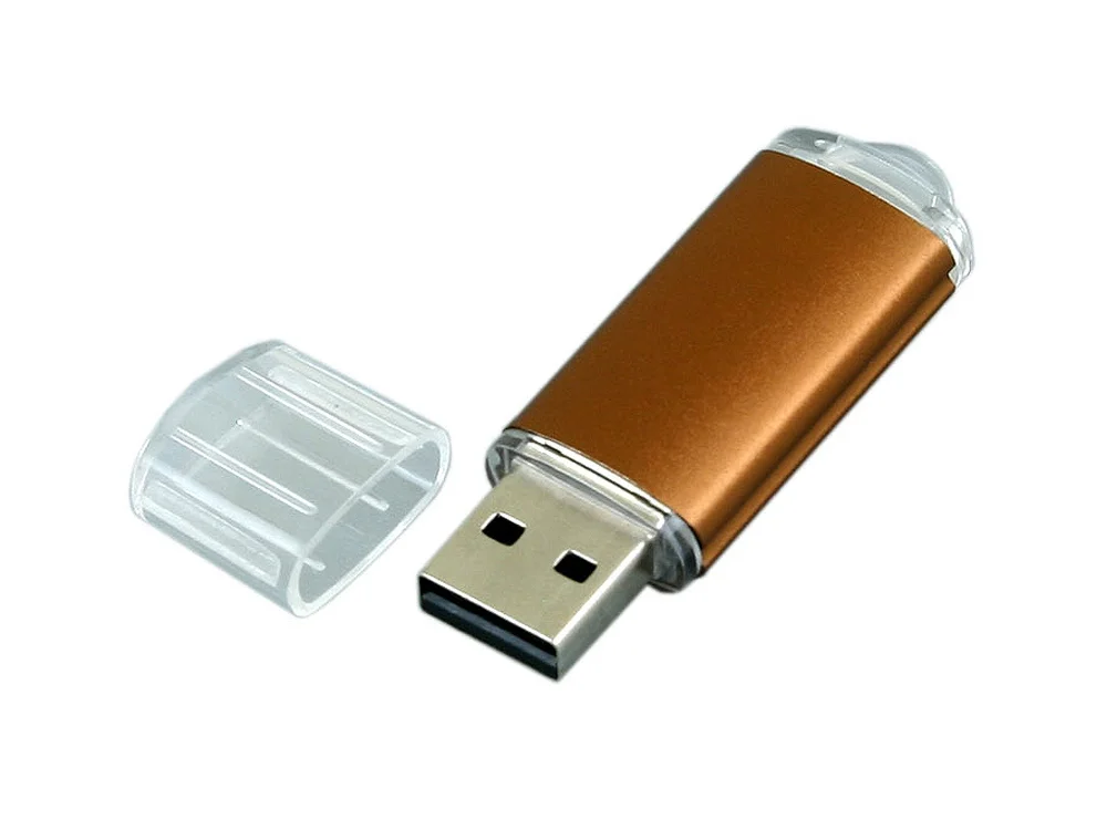 USB 2.0- флешка на 16 Гб с прозрачным колпачком