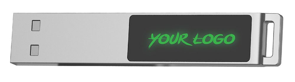 Флешка markBright с белой подсветкой