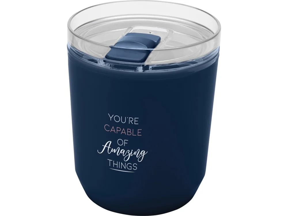 Кружка из переработанного пластика Hudson с двойными стенками