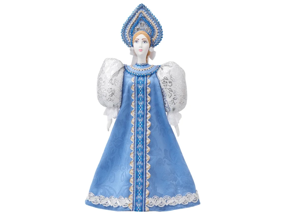 Подарочный набор: кукла фарфоровая, чай Малина с мятой