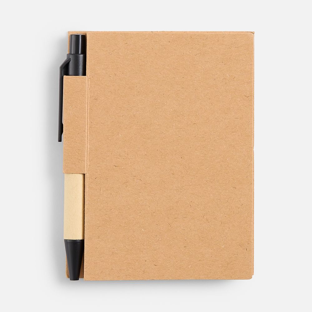 Мини-блокнот Eco Light с ручкой с черными элементами