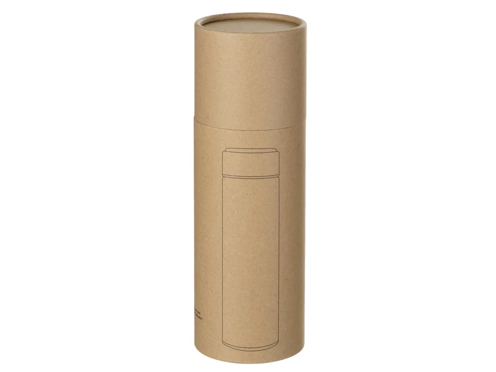 Вакуумный термос Module X с индикатором температуры и медной изоляцией, 500 мл, крафтовый тубус