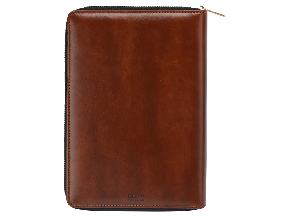 Бизнес-блокнот на молнии А5 Fabrizio с RFID защитой