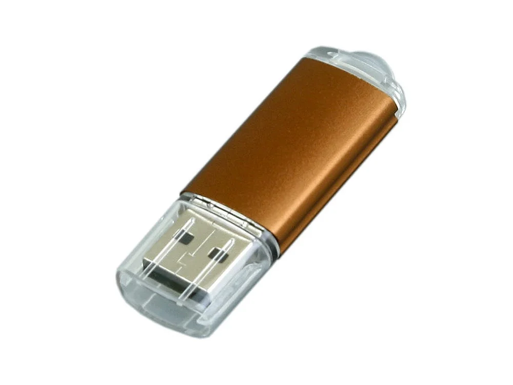 USB 2.0- флешка на 16 Гб с прозрачным колпачком