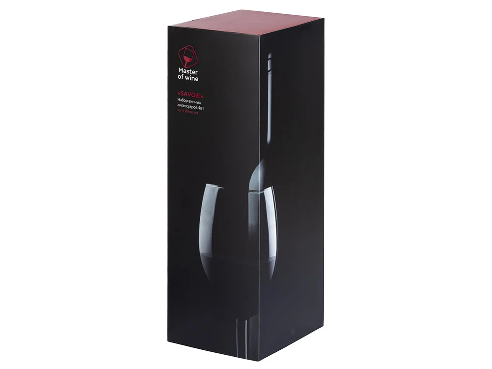 Набор винных аксессуаров 4в1 Savoie с покрытием soft touch