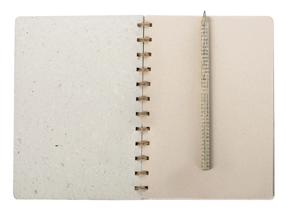 Блокнот А6 с бумажным карандашом и семенами цветов микс