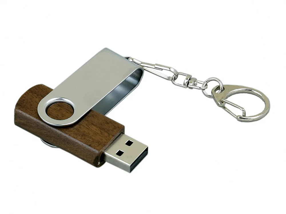 USB 2.0- флешка промо на 16 Гб с поворотным механизмом
